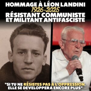 Hommage &agrave; L&eacute;on Landini, r&eacute;sistant communiste et antifasciste, dernier survivant des FTP-MOI  - Antifascisme Fascisme FTP-MOI L&eacute;on Landini Missak Manouchian R&eacute;sistance