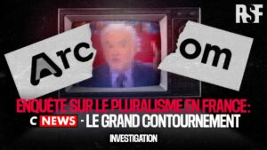 &Eacute;tude RSF &ndash; Le pluralisme selon CNews : &agrave; droite toute (sauf la nuit)  - Arcom BFM CNews Extr&ecirc;me-droite Franceinfo Ind&eacute;pendance des m&eacute;dias LCI Manipulation des m&eacute;dias M&eacute;dias Reporters sans fronti&egrave;res (RSF)