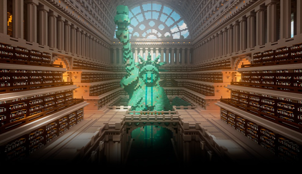 The Uncensored Library : RSF mine la censure dans Minecraft  - Censure &Eacute;tats-Unis Ind&eacute;pendance des m&eacute;dias Libert&eacute; d'expression Libert&eacute; de la presse Libert&eacute;s individuelles Manipulation des m&eacute;dias M&eacute;dias Minecraft Reporters sans fronti&egrave;res (RSF)