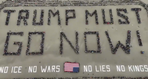 &laquo; No Kings &raquo; : des millions d&rsquo;&Eacute;tats-uniens d&eacute;filent contre Trump, ICE et les guerres  - D&eacute;mocratie Donald Trump &Eacute;tats-Unis Extr&ecirc;me-droite Guerre en Iran Guerres Immigration and Customs Enforcement (ICE) Initiatives Manifestation Minneapolis Minnesota Moyen-Orient Politique Pouvoir d'achat Renee Good Washington