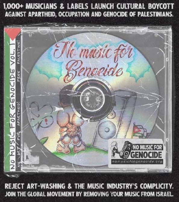 Massive Attack, Peter Gabriel, Kneecap... plus d'un millier d'artistes appellent &agrave; boycotter l'Eurovision  - Boycott Cisjordanie Droits de l'Homme Droits humains Espagne Eurovision Gaza G&eacute;nocide G&eacute;nocide &agrave; Gaza Islande Isra&euml;l Kneecap Massive Attack Musique Palestine