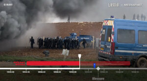 Sainte-Soline&nbsp;: r&eacute;v&eacute;lations sur le tir tendu qui a failli tuer Serge  - Action environnementale Affaire Bassines Enqu&ecirc;te Environnement Gendarmerie Inspection g&eacute;n&eacute;rale de la gendarmerie nationale (IGGN) Justice Lib&eacute;ration Manifestation Mediapart M&eacute;gabassines Police Sainte-Soline Vid&eacute;o Violence Violences polici&egrave;res
