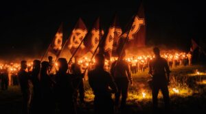 Malgr&eacute; l&rsquo;interdiction, le rassemblement n&eacute;ofasciste C9M a bien eu lieu  - Antifascisme C9M Essonne Extr&ecirc;me-droite Fascisme &Icirc;le-de-France Manifestation Nazisme N&eacute;onazisme Police Pr&eacute;fecture Racisme