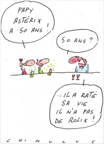 Astérix a 50 ans - humour